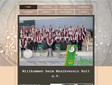 Tablet Screenshot of musikverein-ruit.de